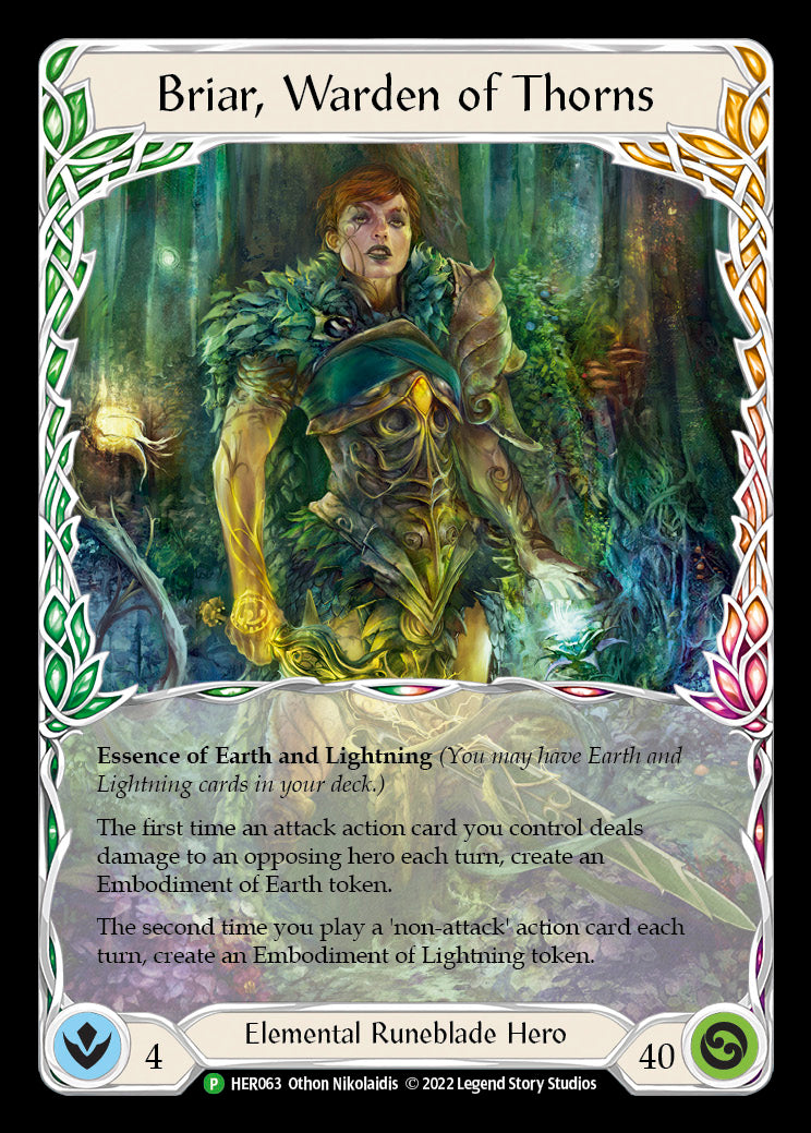 Briar, Warden of Thorns [HER063] (Promo)  Cold Foil | Shuffle n Cut Hobbies & Games