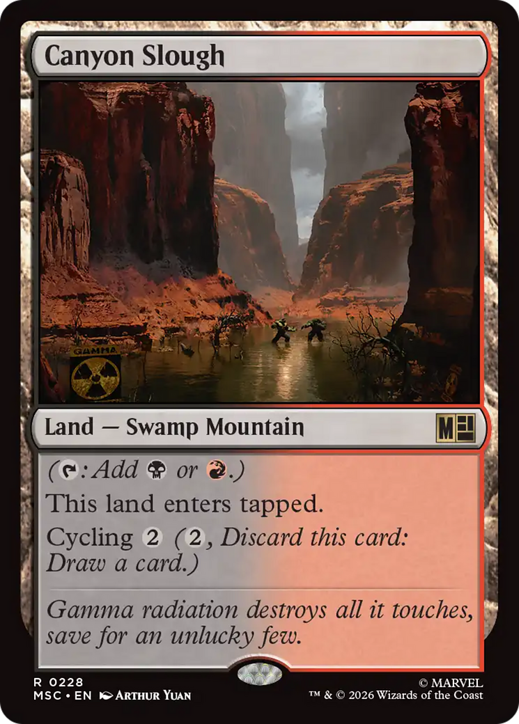 Canyon Slough (Surge Foil) [Marvel Super Heroes Commander] | Shuffle n Cut Hobbies & Games