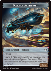 Construct // Nalaar Aetherjet Double-Sided Token [Aetherdrift Commander Tokens] | Shuffle n Cut Hobbies & Games