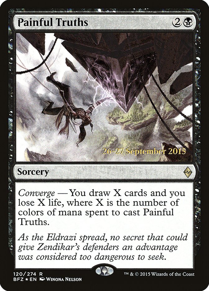 Painful Truths [Battle for Zendikar Prerelease Promos] | Shuffle n Cut Hobbies & Games