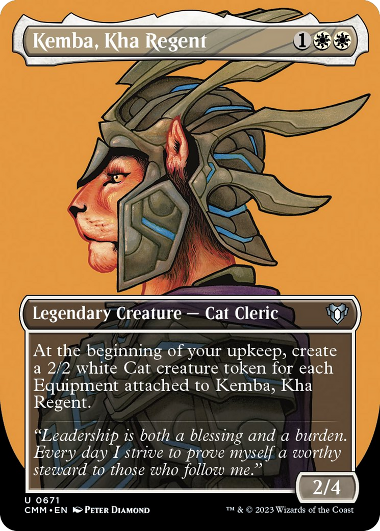 Kemba, Kha Regent (Borderless Profile) [Commander Masters] | Shuffle n Cut Hobbies & Games