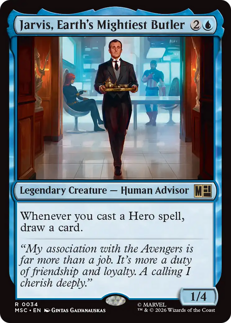 Jarvis, Earth's Mightiest Butler [Marvel Super Heroes Commander] | Shuffle n Cut Hobbies & Games