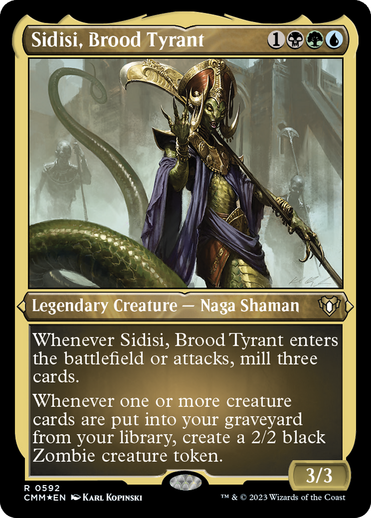 Sidisi, Brood Tyrant (Foil Etched) [Commander Masters] | Shuffle n Cut Hobbies & Games
