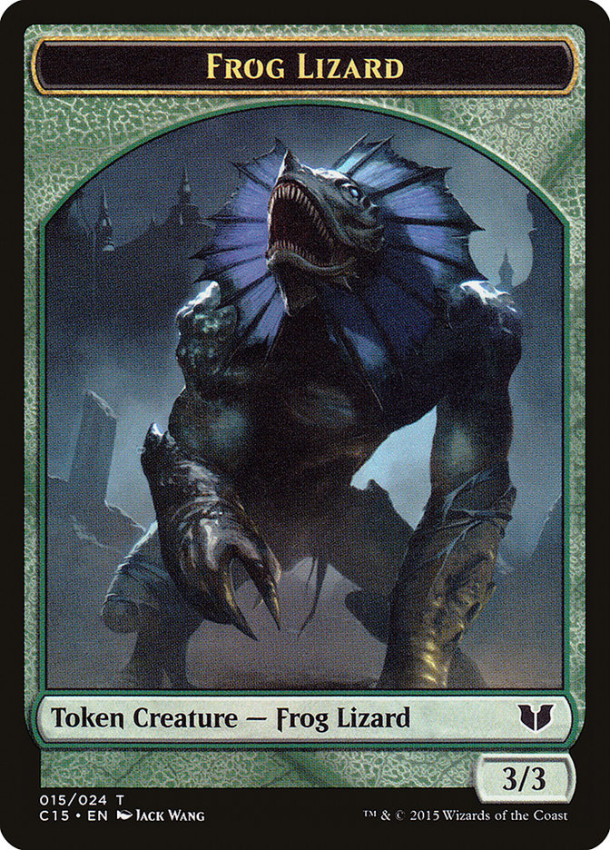 Frog Lizard // Germ Double-Sided Token [Commander 2015 Tokens] | Shuffle n Cut Hobbies & Games