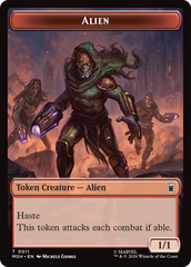 Wall // Alien Double-Sided Token [Marvel Super Heroes Tokens] | Shuffle n Cut Hobbies & Games