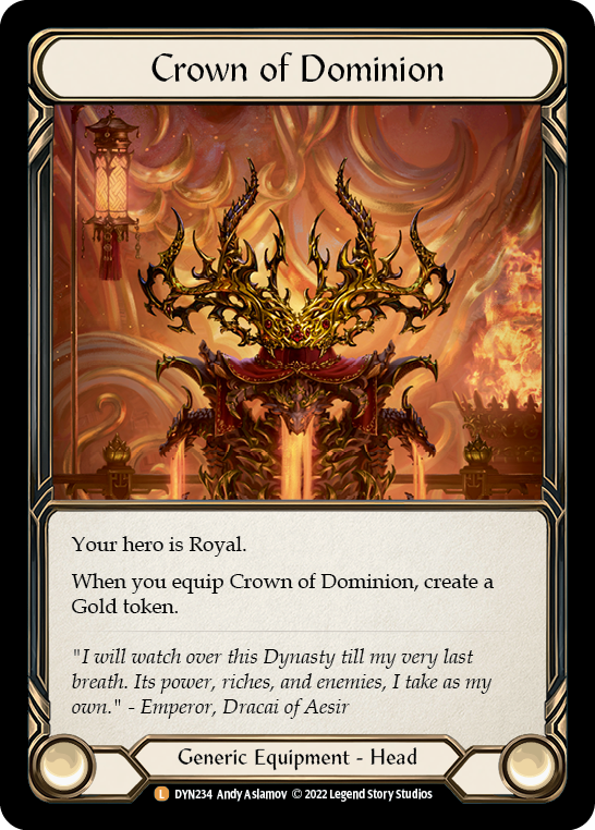 Crown of Dominion [DYN234] (Dynasty)  Cold Foil | Shuffle n Cut Hobbies & Games