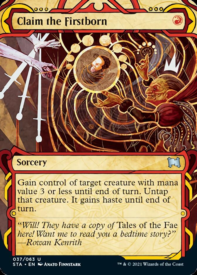 Claim the Firstborn (Foil Etched) [Strixhaven: Mystical Archive] | Shuffle n Cut Hobbies & Games