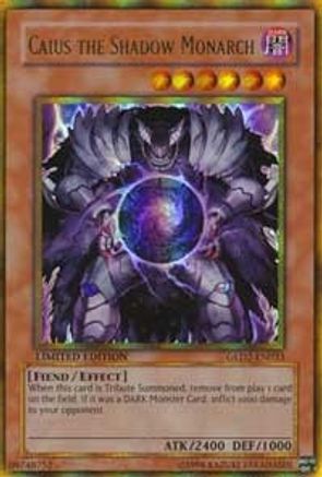 Caius the Shadow Monarch [GLD2-EN033] Ultra Rare | Shuffle n Cut Hobbies & Games