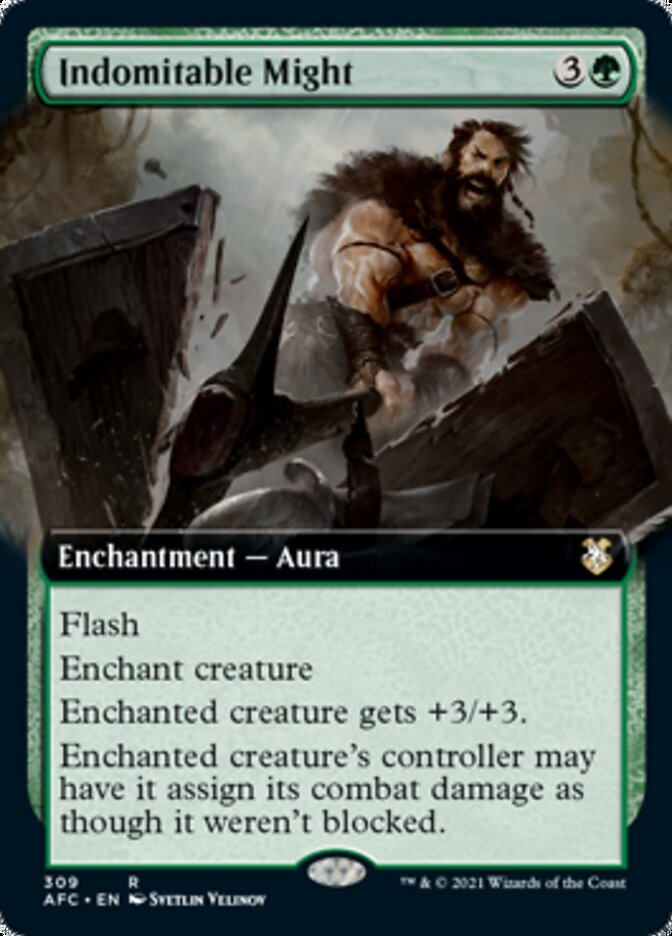 Indomitable Might (Extended Art) [Dungeons & Dragons: Adventures in the Forgotten Realms Commander] | Shuffle n Cut Hobbies & Games