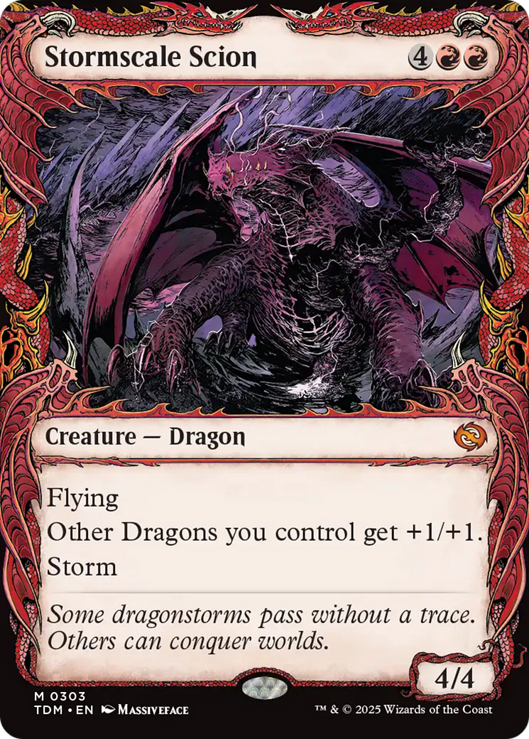 Stormscale Scion (Showcase) [Tarkir: Dragonstorm] | Shuffle n Cut Hobbies & Games