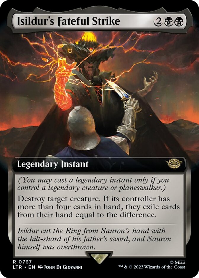 Isildur's Fateful Strike (Extended Art) (Surge Foil) [The Lord of the Rings: Tales of Middle-Earth] | Shuffle n Cut Hobbies & Games