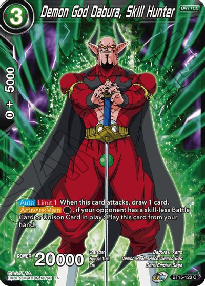 Demon God Dabura, Skill Hunter (BT15-123) [Saiyan Showdown] | Shuffle n Cut Hobbies & Games