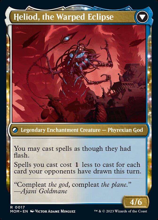 Heliod, the Radiant Dawn // Heliod, the Warped Eclipse [March of the Machine] | Shuffle n Cut Hobbies & Games