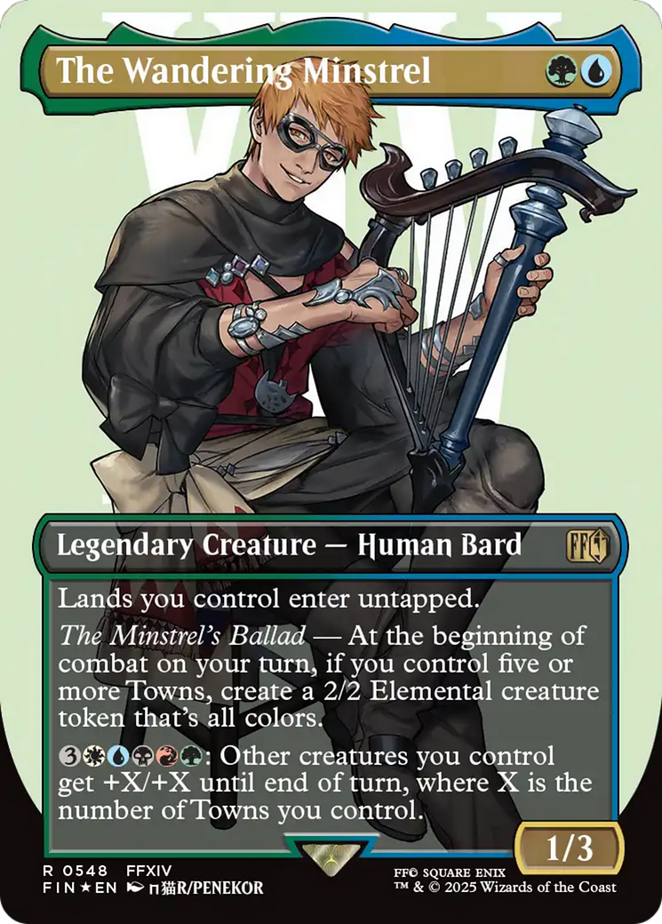 The Wandering Minstrel (Borderless) (Surge Foil) [FINAL FANTASY] | Shuffle n Cut Hobbies & Games