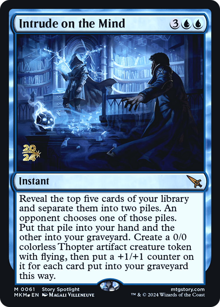 Intrude on the Mind [Murders at Karlov Manor Prerelease Promos] | Shuffle n Cut Hobbies & Games