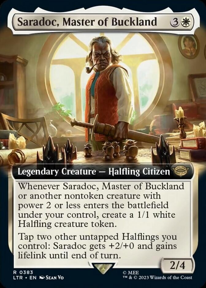 Saradoc, Master of Buckland (Extended Art) [The Lord of the Rings: Tales of Middle-Earth] | Shuffle n Cut Hobbies & Games