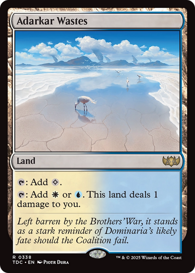 Adarkar Wastes [Tarkir: Dragonstorm Commander] | Shuffle n Cut Hobbies & Games