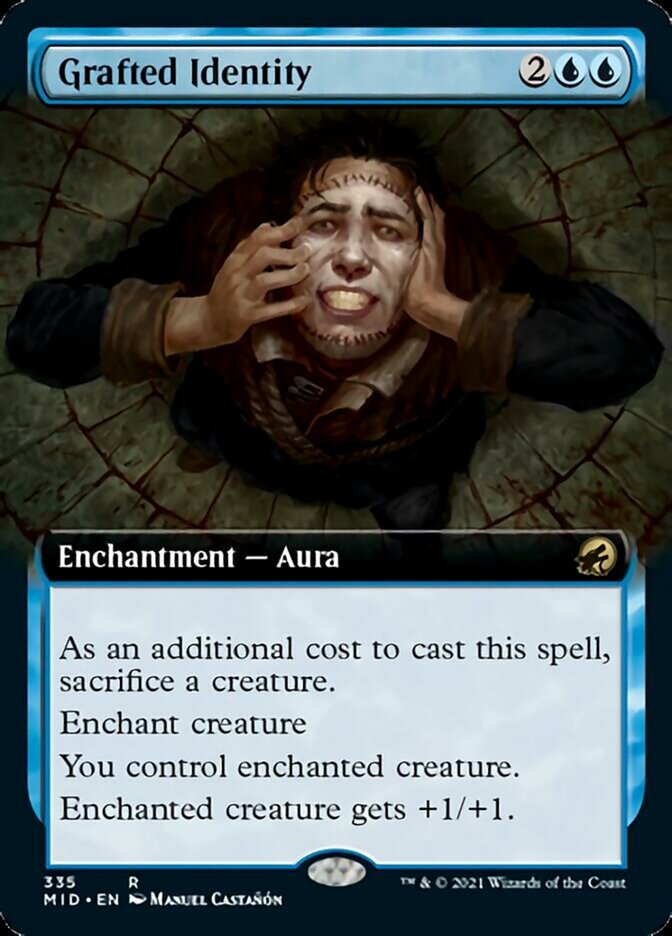 Grafted Identity (Extended Art) [Innistrad: Midnight Hunt] | Shuffle n Cut Hobbies & Games