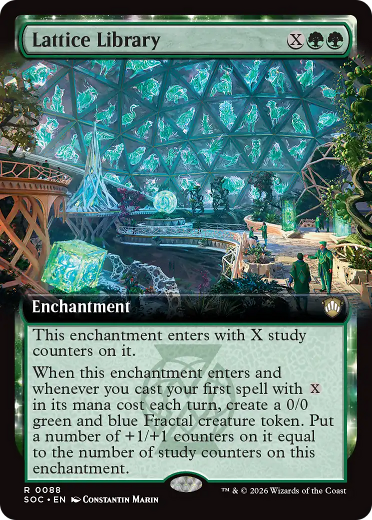 Lattice Library (Extended Art) [Secrets of Strixhaven Commander] | Shuffle n Cut Hobbies & Games