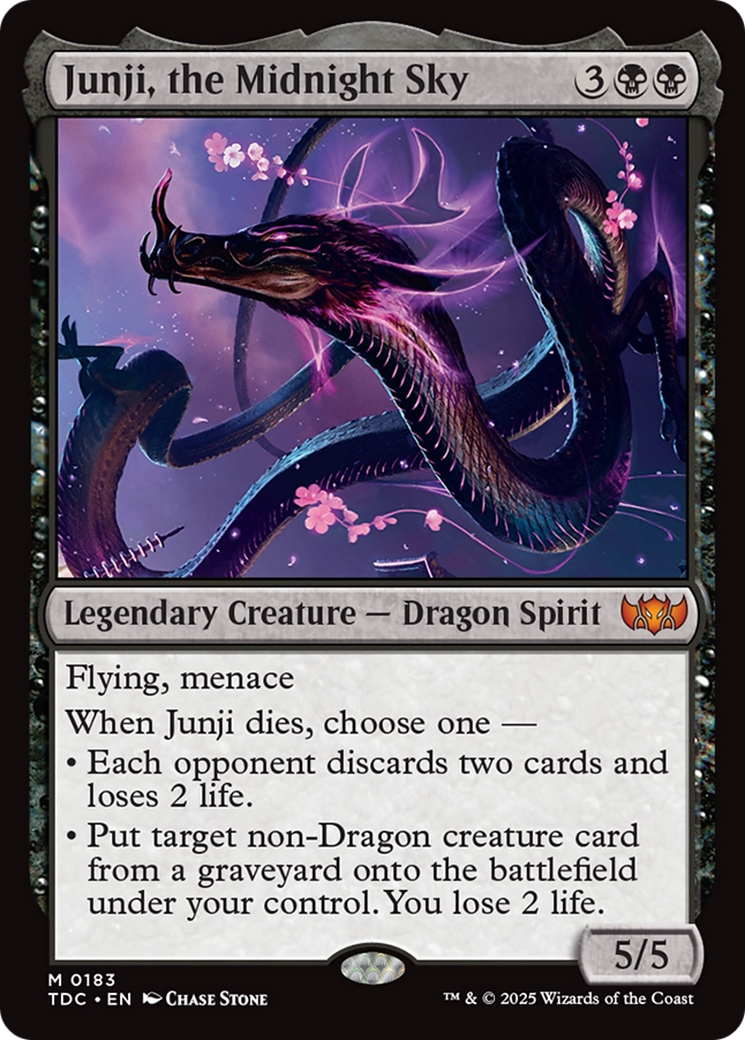 Junji, the Midnight Sky [Tarkir: Dragonstorm Commander] | Shuffle n Cut Hobbies & Games