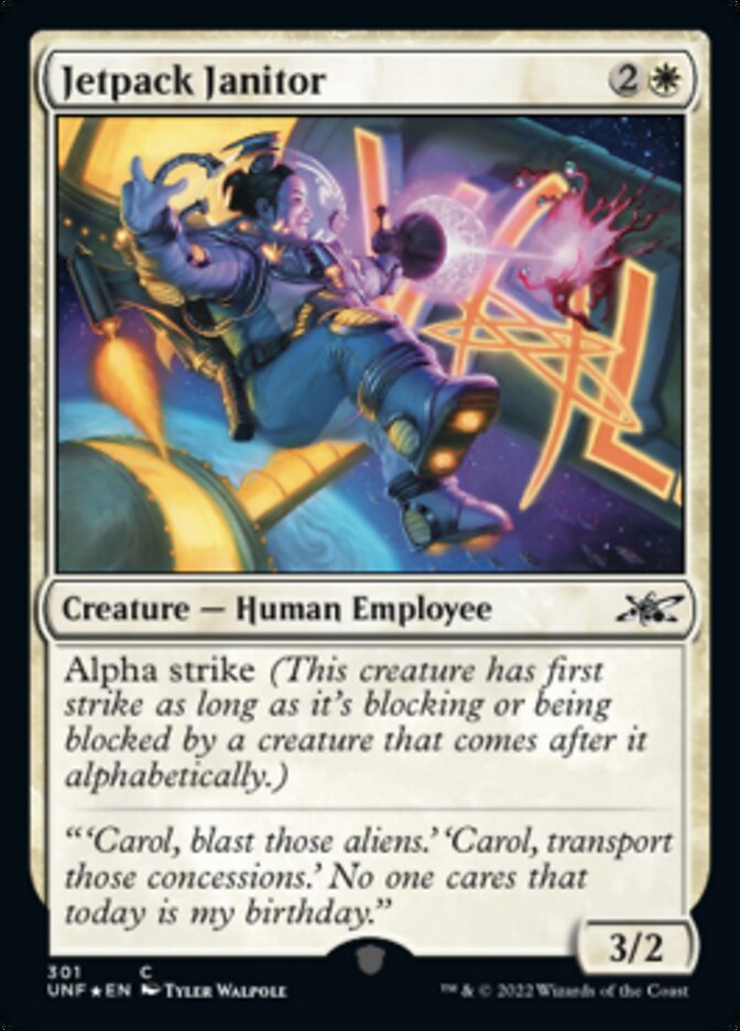 Jetpack Janitor (Galaxy Foil) [Unfinity] | Shuffle n Cut Hobbies & Games