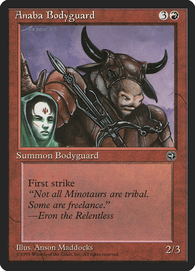 Anaba Bodyguard (Eron Flavor Text) [Homelands] | Shuffle n Cut Hobbies & Games