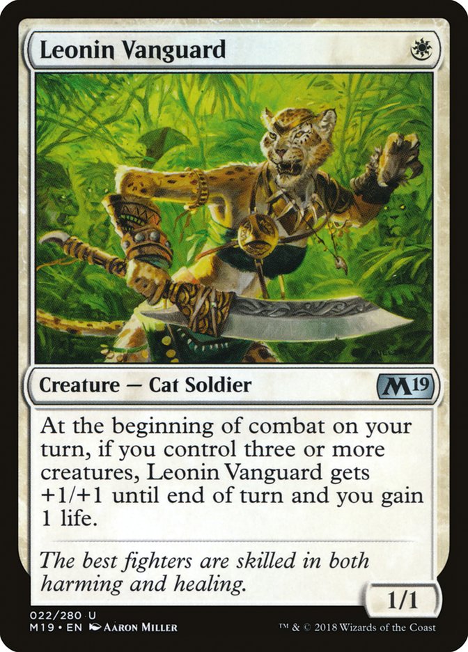 Leonin Vanguard [Core Set 2019] | Shuffle n Cut Hobbies & Games