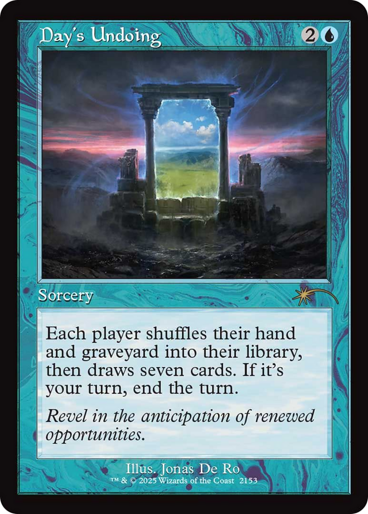 Day's Undoing (Retro Frame) [Secret Lair Drop Series] | Shuffle n Cut Hobbies & Games