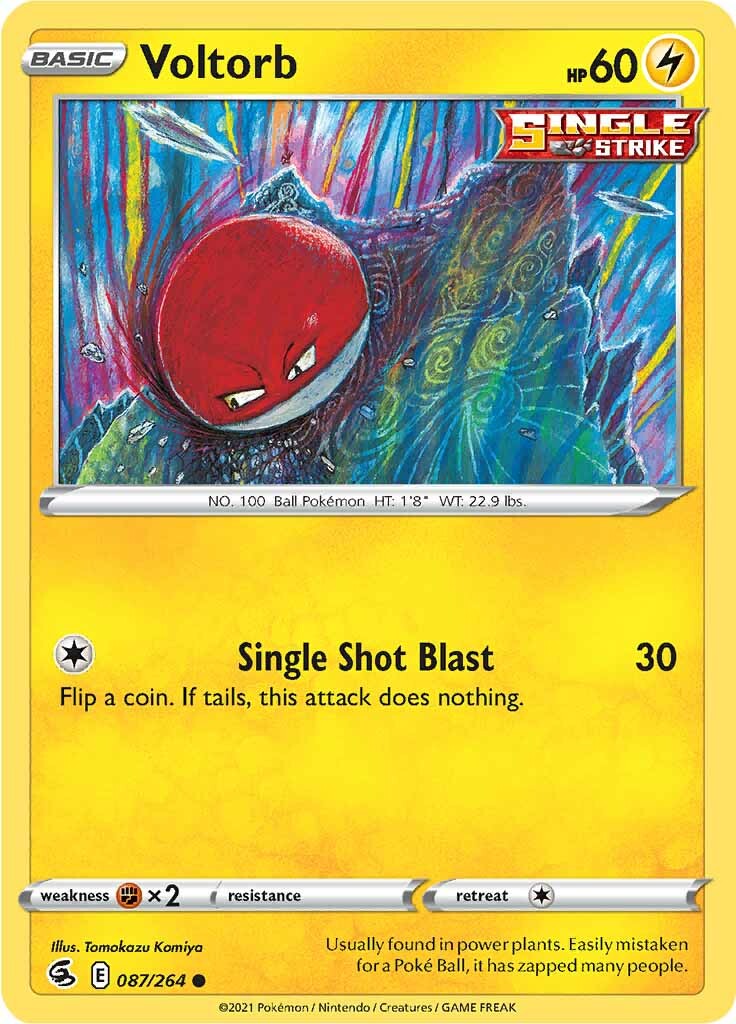 Voltorb (087/264) [Sword & Shield: Fusion Strike] | Shuffle n Cut Hobbies & Games