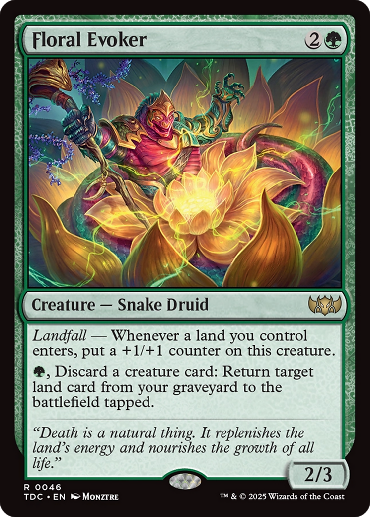 Floral Evoker [Tarkir: Dragonstorm Commander] | Shuffle n Cut Hobbies & Games