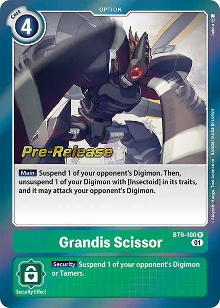 Grandis Scissor [BT9-100] [X Record Pre-Release Promos] | Shuffle n Cut Hobbies & Games