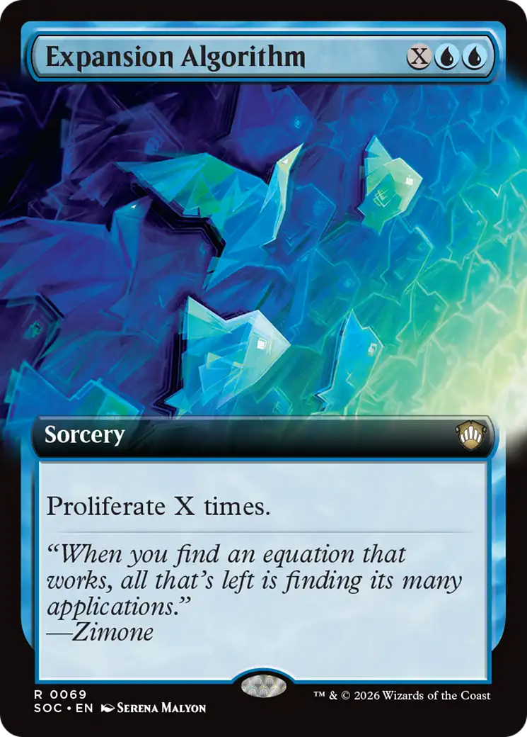 Expansion Algorithm (Extended Art) [Secrets of Strixhaven Commander] | Shuffle n Cut Hobbies & Games