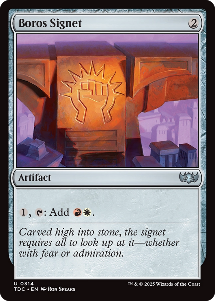 Boros Signet [Tarkir: Dragonstorm Commander] | Shuffle n Cut Hobbies & Games