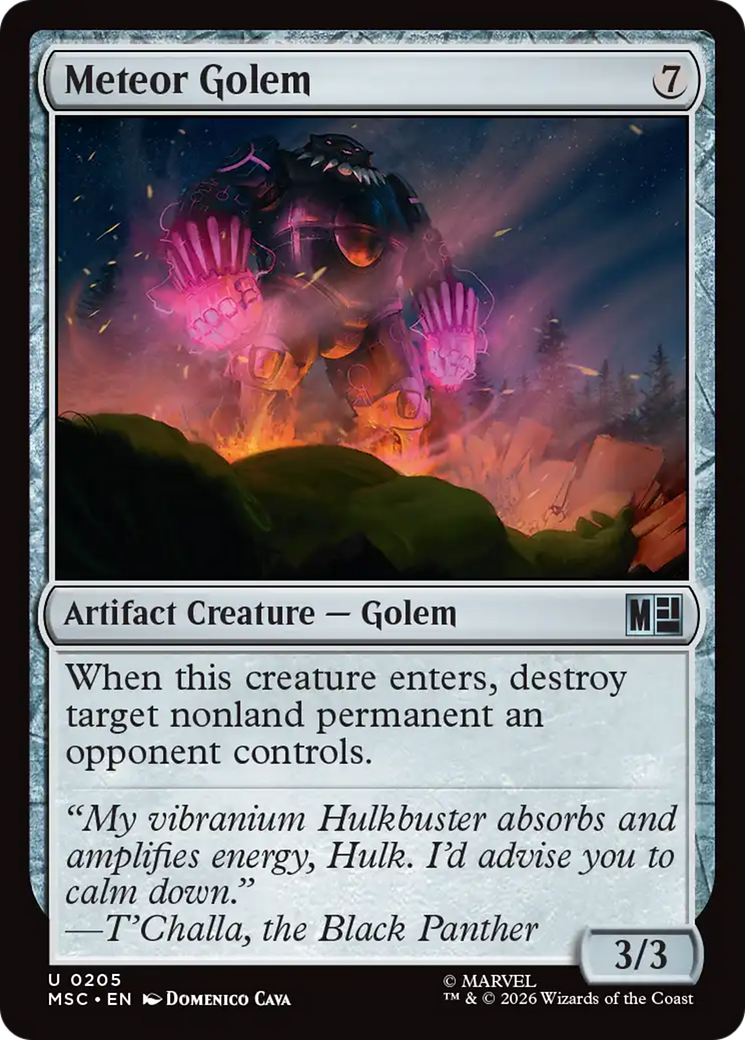 Meteor Golem (Surge Foil) [Marvel Super Heroes Commander] | Shuffle n Cut Hobbies & Games
