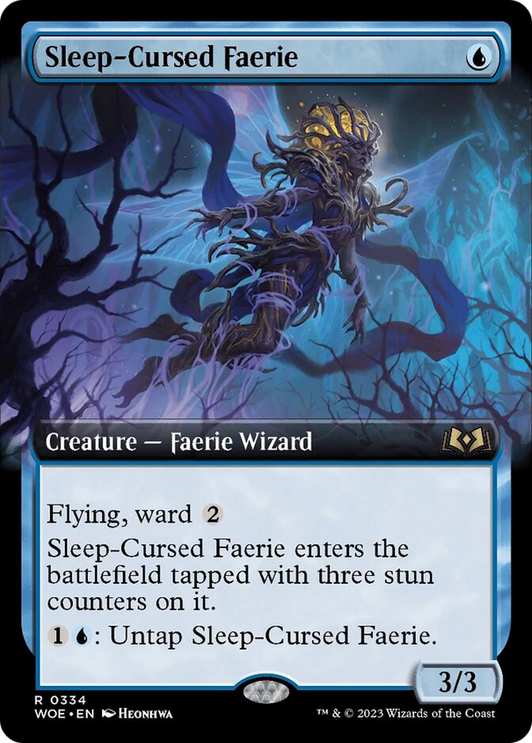 Sleep-Cursed Faerie (Extended Art) [Wilds of Eldraine] | Shuffle n Cut Hobbies & Games