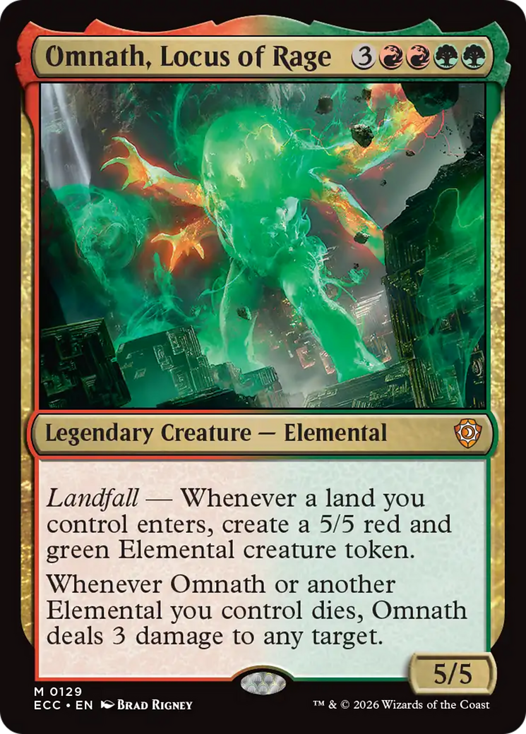 Omnath, Locus of Rage [Lorwyn Eclipsed Commander] | Shuffle n Cut Hobbies & Games