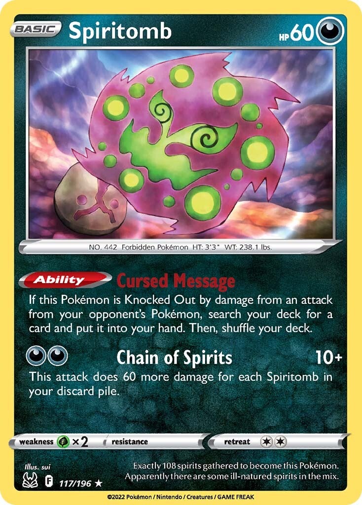 Spiritomb (117/196) [Sword & Shield: Lost Origin] | Shuffle n Cut Hobbies & Games