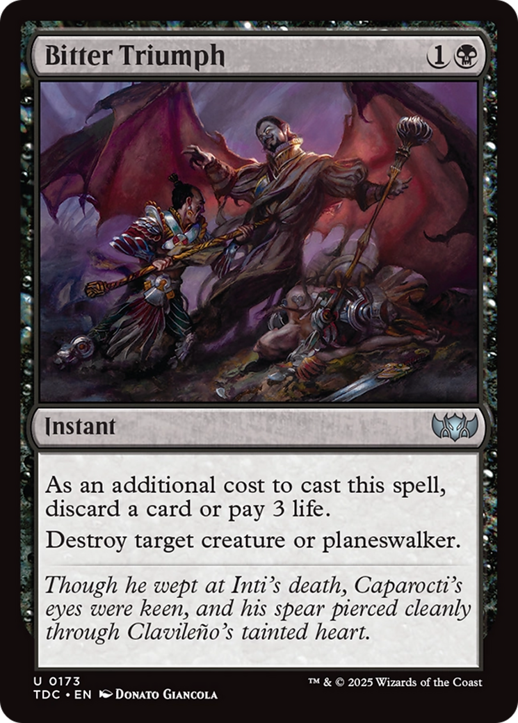 Bitter Triumph [Tarkir: Dragonstorm Commander] | Shuffle n Cut Hobbies & Games