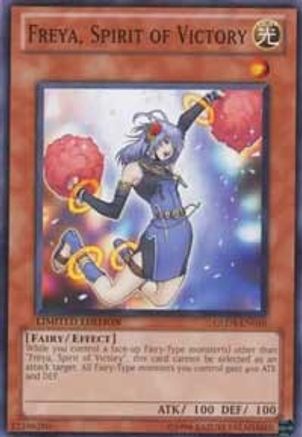 Freya, Spirit of Victory [GLD3-EN010] Common | Shuffle n Cut Hobbies & Games
