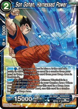 Son Gohan, Harnessed Power (BT16-027) [Realm of the Gods] | Shuffle n Cut Hobbies & Games