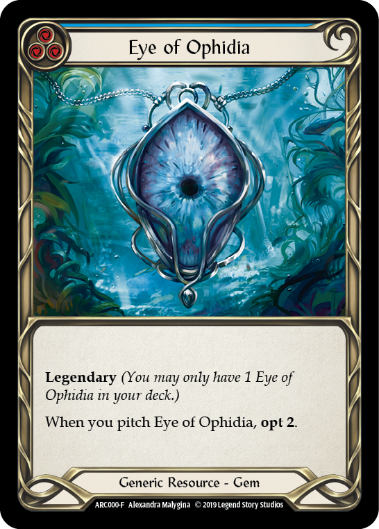 Eye of Ophidia [ARC000-F] (Arcane Rising)  1st Edition Cold Foil | Shuffle n Cut Hobbies & Games