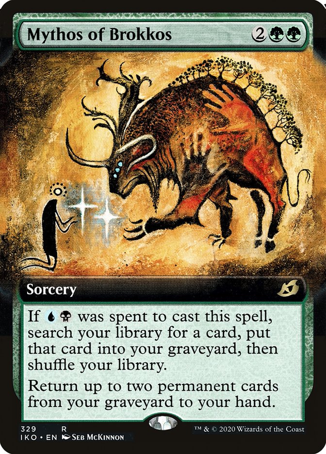 Mythos of Brokkos (Extended Art) [Ikoria: Lair of Behemoths] | Shuffle n Cut Hobbies & Games