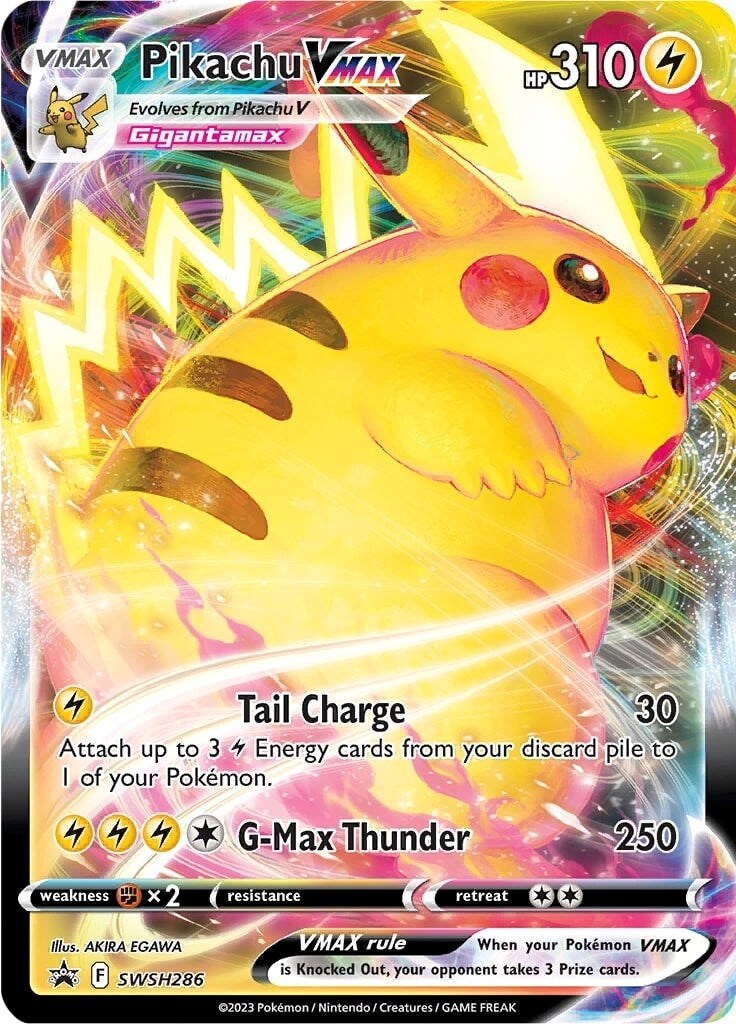 Pikachu VMAX (SWSH286) (Jumbo Card) [Sword & Shield: Black Star Promos] | Shuffle n Cut Hobbies & Games