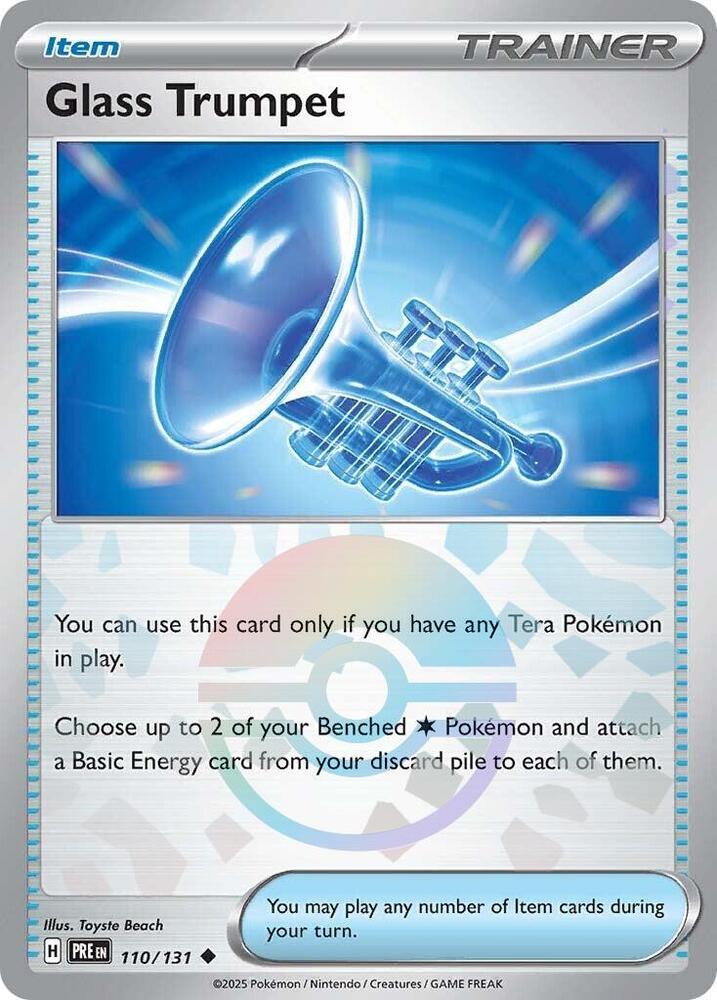 Glass Trumpet (110/131) (Poke Ball Pattern) [Scarlet & Violet: Prismatic Evolutions] | Shuffle n Cut Hobbies & Games