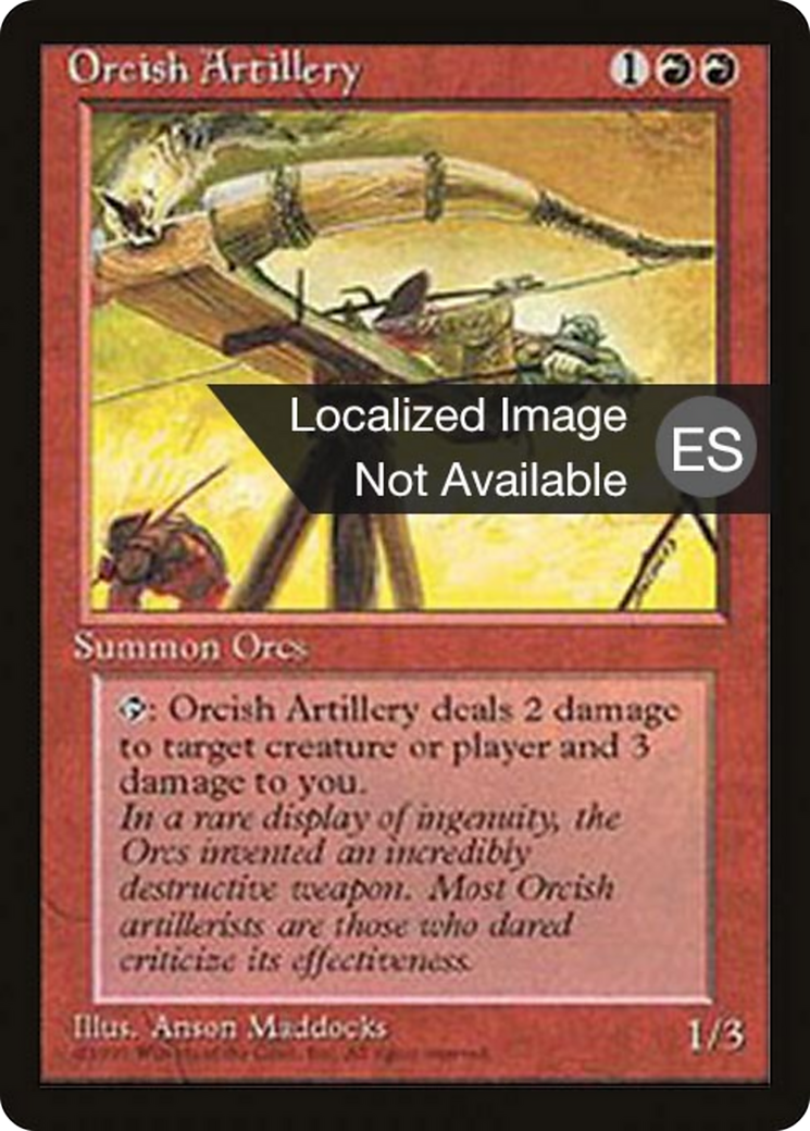 Orcish Artillery [Fourth Edition Foreign Black Border] | Shuffle n Cut Hobbies & Games