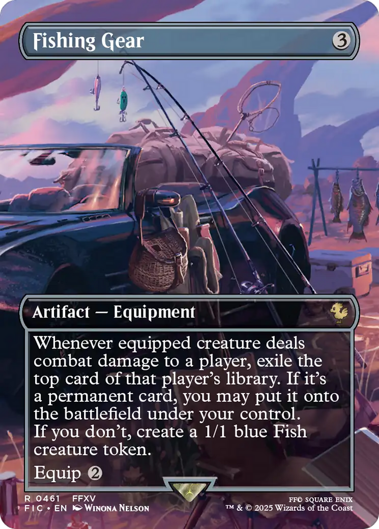 Fishing Gear (Borderless) [FINAL FANTASY Commander] | Shuffle n Cut Hobbies & Games