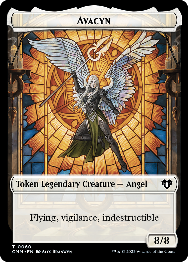 Copy (54) // Avacyn Double-Sided Token [Commander Masters Tokens] | Shuffle n Cut Hobbies & Games