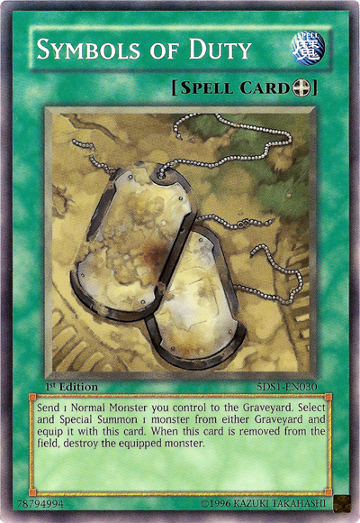 Symbols of Duty [5DS1-EN030] Common | Shuffle n Cut Hobbies & Games