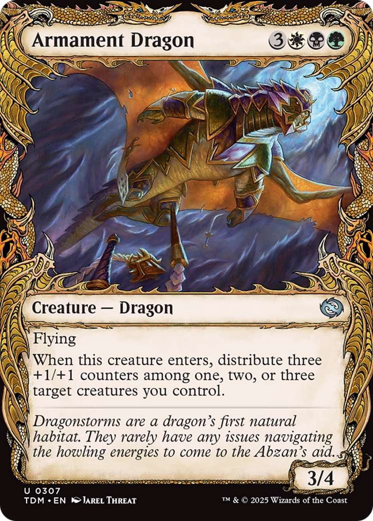 Armament Dragon (Showcase) [Tarkir: Dragonstorm] | Shuffle n Cut Hobbies & Games