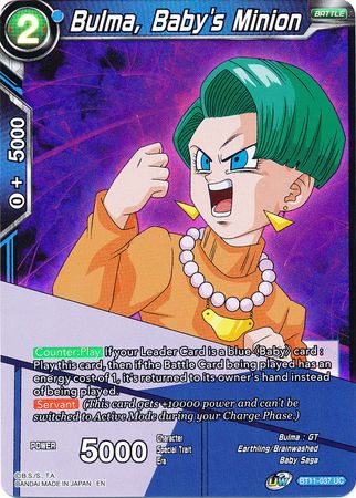 Bulma, Baby's Minion (BT11-037) [Vermilion Bloodline 2nd Edition] | Shuffle n Cut Hobbies & Games